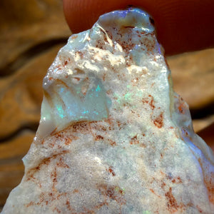 Bargain Card! 57.7cts - Lightning Ridge Dark Opal Rough Piece