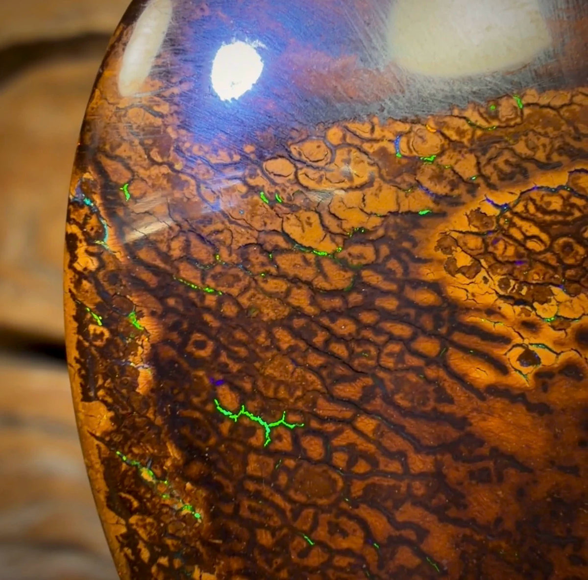 Half Price Card ! 79.8cts - Tribal Australian Boulder Opal from Yowah