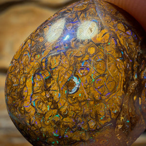 32.4cts - Yowah Nut Tribal Opal. Australian Boulder Opal