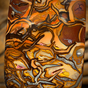 87.9cts - Artistic Tribal Queensland Boulder Opal from Yowah