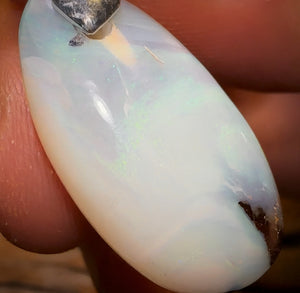 Solid Queensland Boulder Opal Pendant