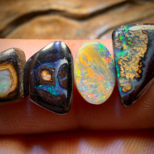 🔒15.4cts - 6x Australian Boulder Opal’s. Wholesale Dealers Parcel