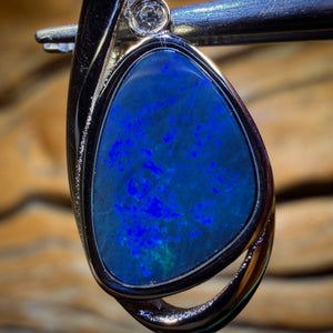 70% Off Card! Sterling Silver - Queensland Boulder Opal Doublet Pendant