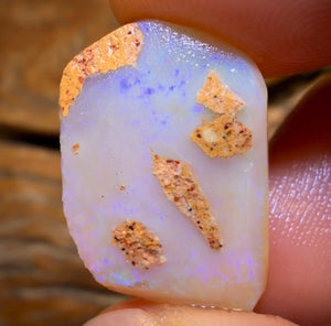 20.1cts - Queensland Boulder Pipe Opal Rub Double Sided Australian Opal