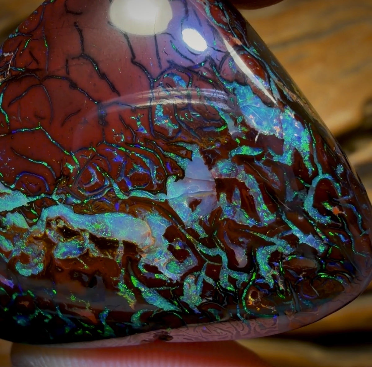 197.1cts - “Dragon Heart” — Double-Sided Masterpiece Australian Boulder Opal from Koroit
