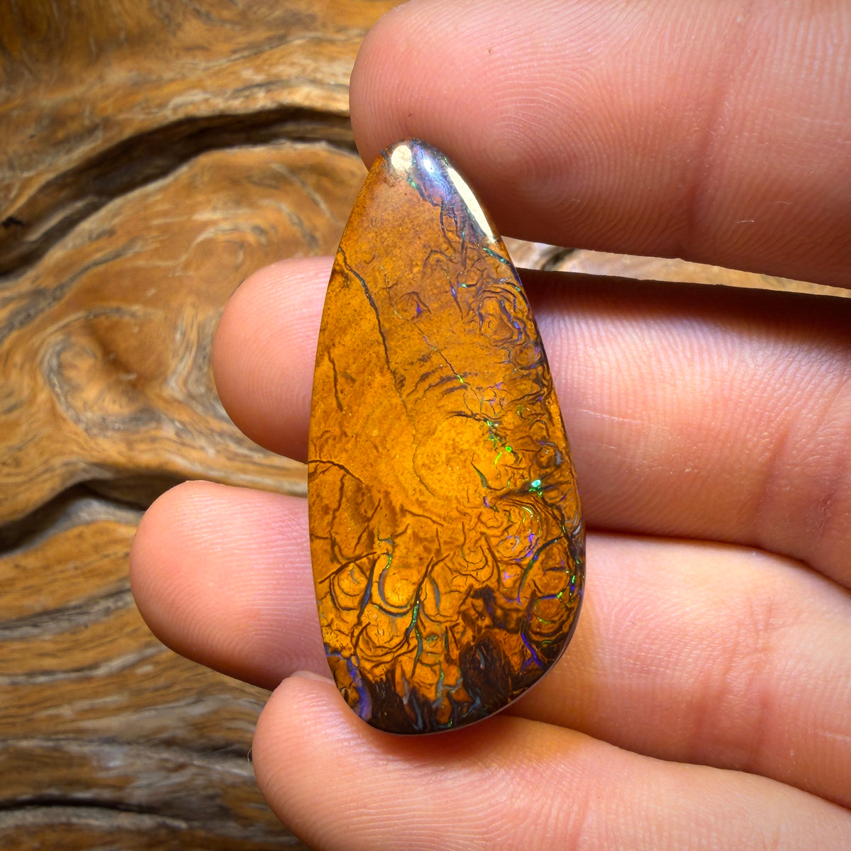 Half Price Card! BIG 69.8cts - Tribal Queensland Boulder Opal from Yowah