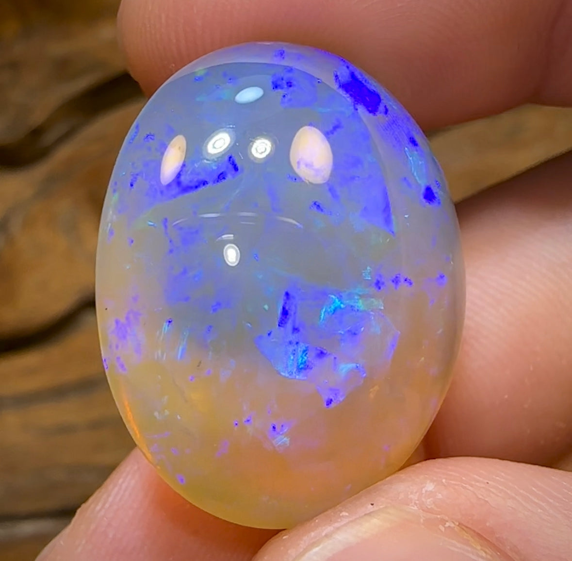 37.4cts - BIG Crystal Opal from Lightning Ridge. Heritage Collection - Opal Whisperers