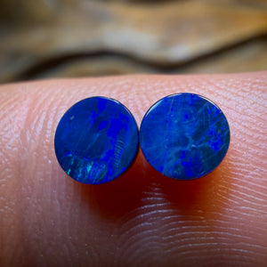 Wild Card! 0.65cts - Australian Boulder Opal Doublet Pair