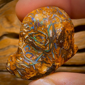 Art of Opal Card! 84.7cts - Crazy Tribal Yowah Nut Opal Rough Piece. Australian Opal