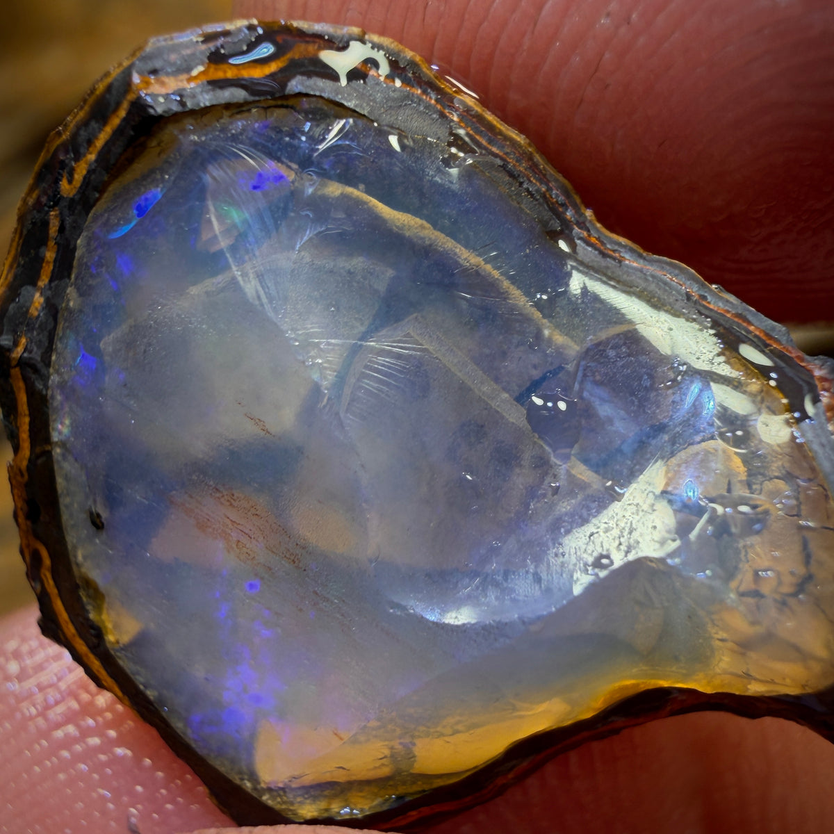 🔨 AUCTION 🔨 15.1cts - Yowah Nut Crystal Centre Opal Rough Piece