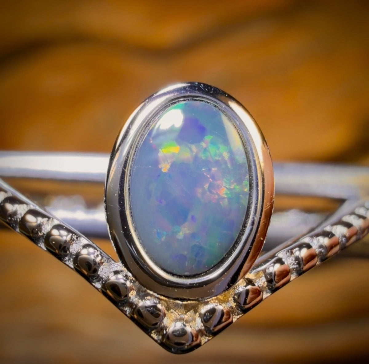 48-Hour VIP Crazy Offer Sterling Silver - Queensland Boulder Opal Doublet Ring
