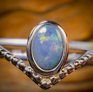 48-Hour VIP Crazy Offer Sterling Silver - Queensland Boulder Opal Doublet Ring