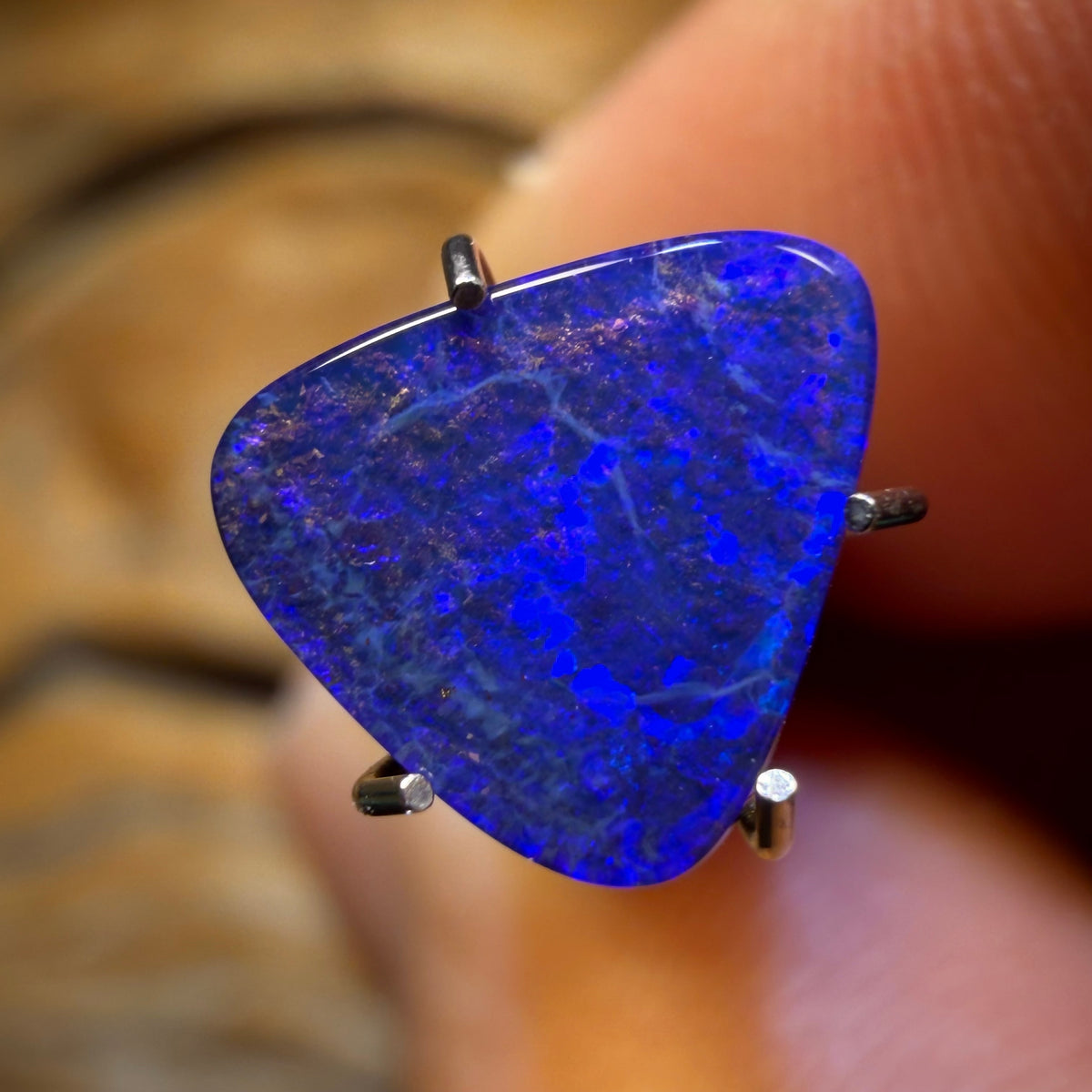 Half Price Card! 1.35cts - Solid Queensland Boulder Seam Opal. Australian Opal