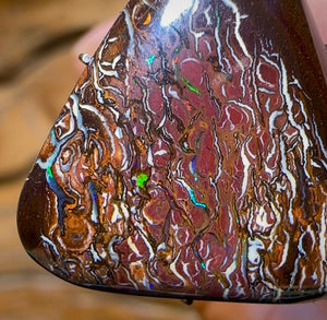 16.4cts - Great Tribal Pattern Queensland Boulder Opal - Opal Whisperers