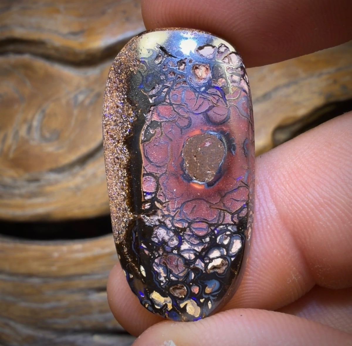 37.3cts - Tribal Australian Boulder Opal from Koroit