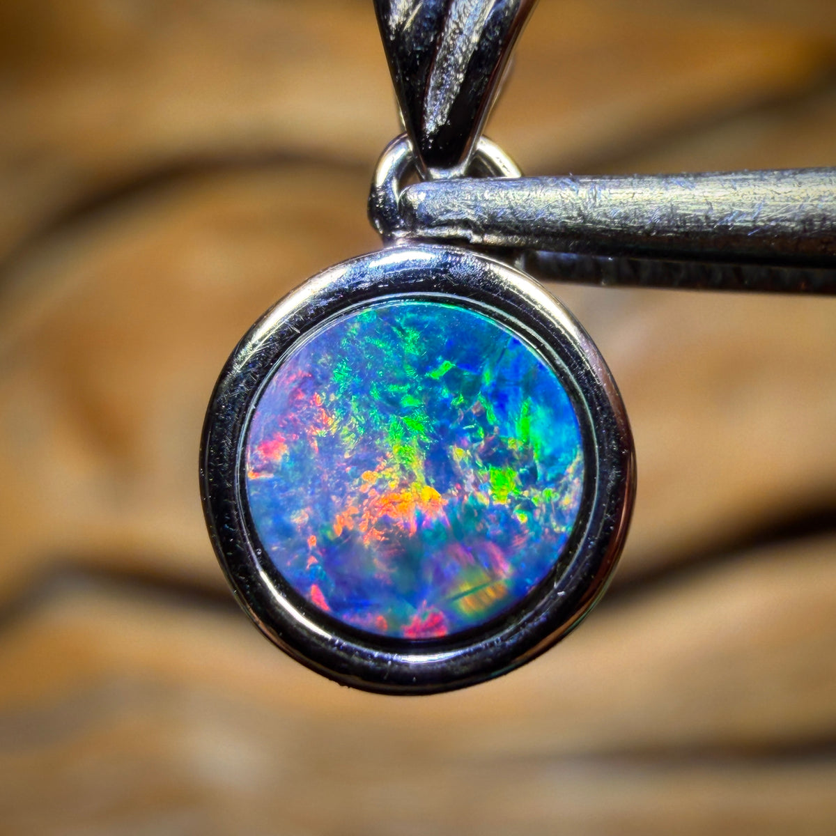 WILDCARD! Sterling Silver - Queensland Boulder Opal Doublet Pendant
