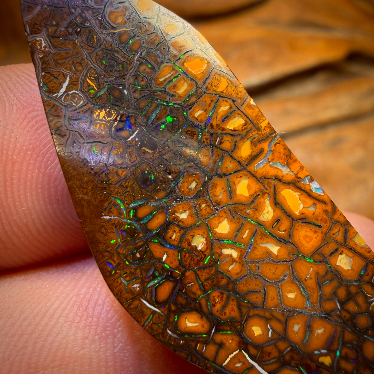 38cts - ‘Green Honey’ Tribal Australian Boulder Opal from Yowah