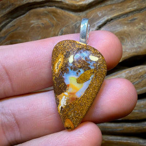 TGIF 29.6cts - Solid Queensland Boulder Opal Pendant