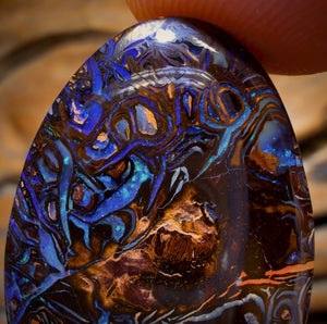 56.5cts - Wow Banger TOP Tribal Australian Boulder Opal from Koroit