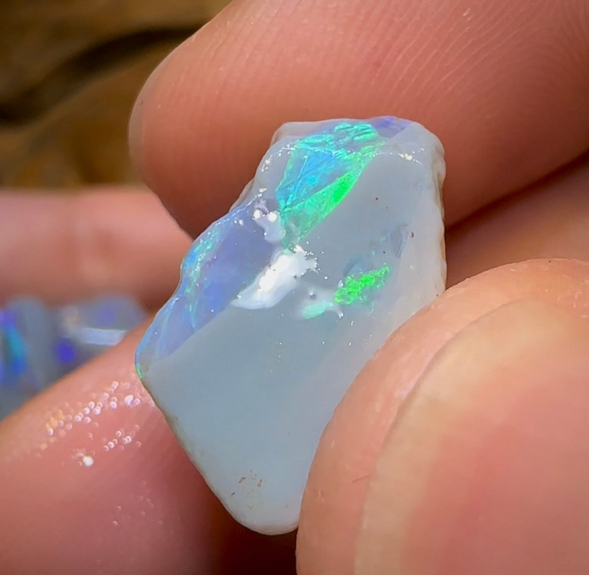 106.6cts - 11x Lightning Ridge Crystal and Dark Opal Rough Parcel - Opal Whisperers