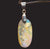 Sterling Silver - Australian Boulder Opal Drilled Pendant - Opal Whisperers