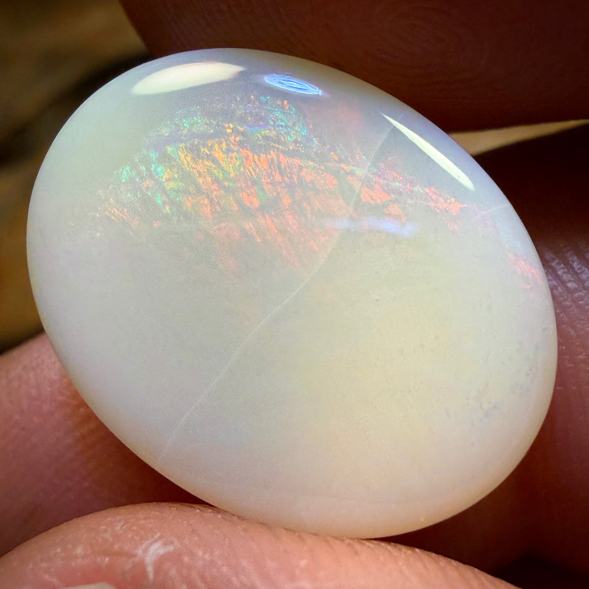 Bargain Card! Auction 11.1cts - South Australian White Opal Inclusions
