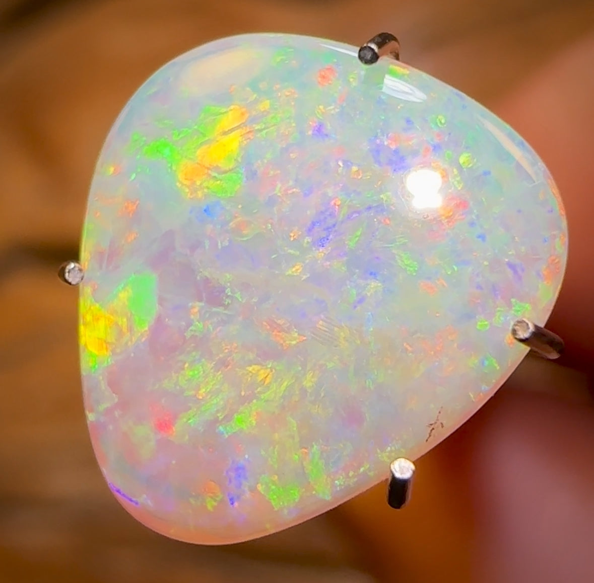2.2cts - South Australian Double Sided Crystal Opal from Andamooka