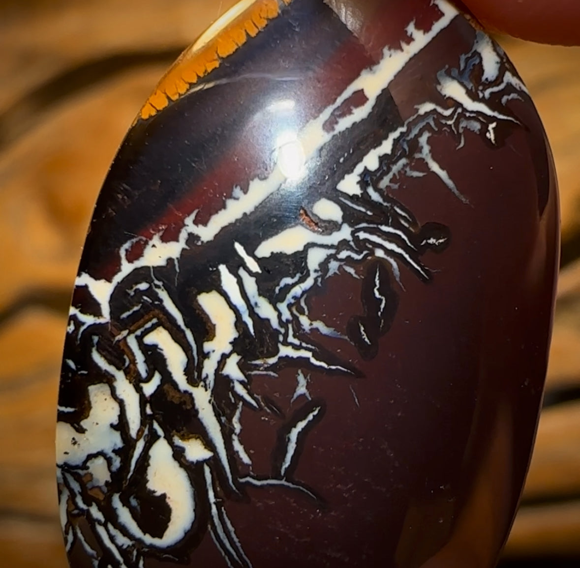 38.4cts - Queensland Boulder Opal from Koroit Great Landscape Picture Stone