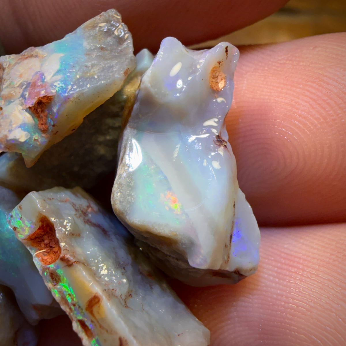 🔒102cts - 21x Lightning Ridge Opal Rough Parcel