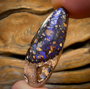 Half Price Card! 40.3cts - Tribal Yowah Nut Opal. Australian Opal