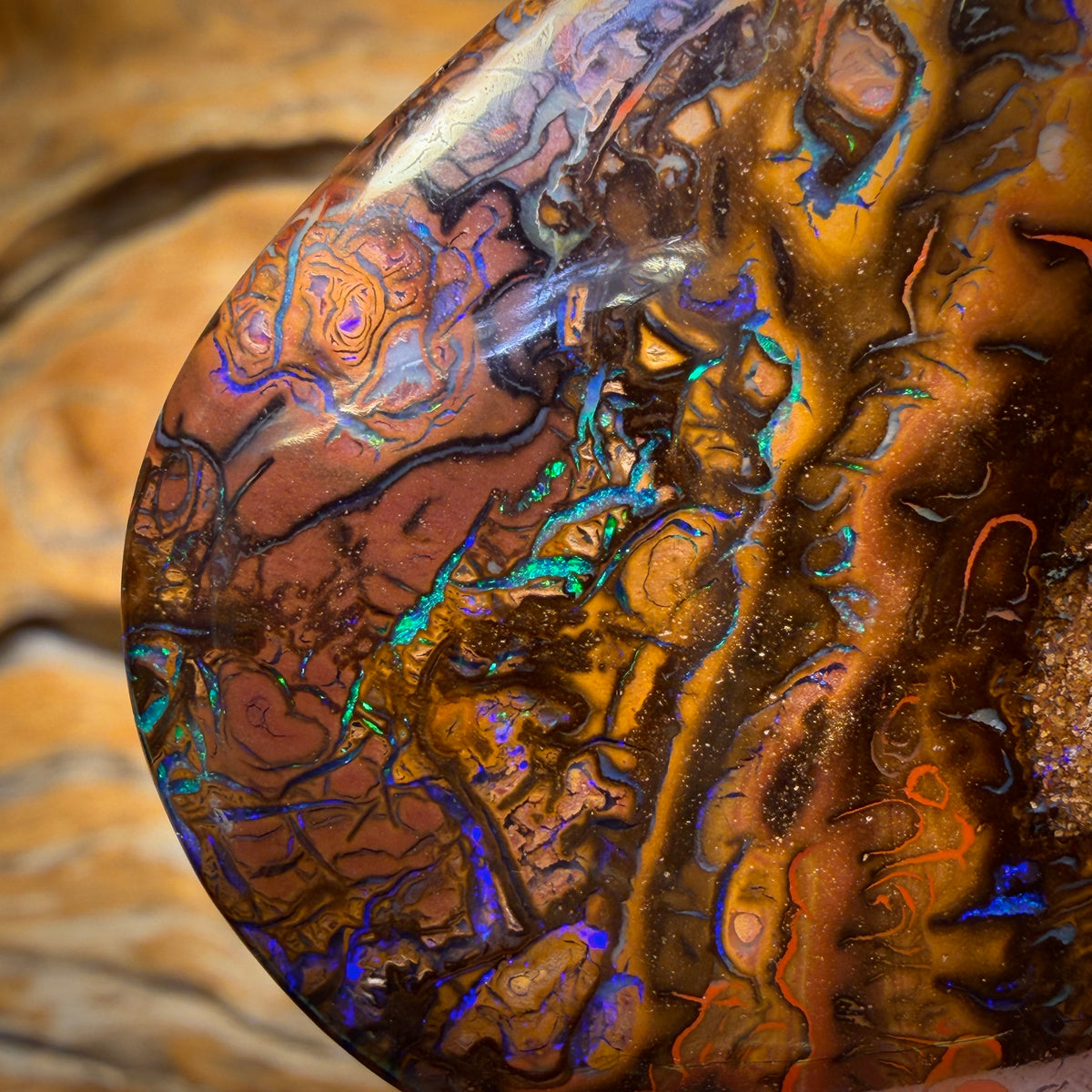 Bargain Card! 183.9cts - XL Tribal Yowah Nut Opal. Australian Opal