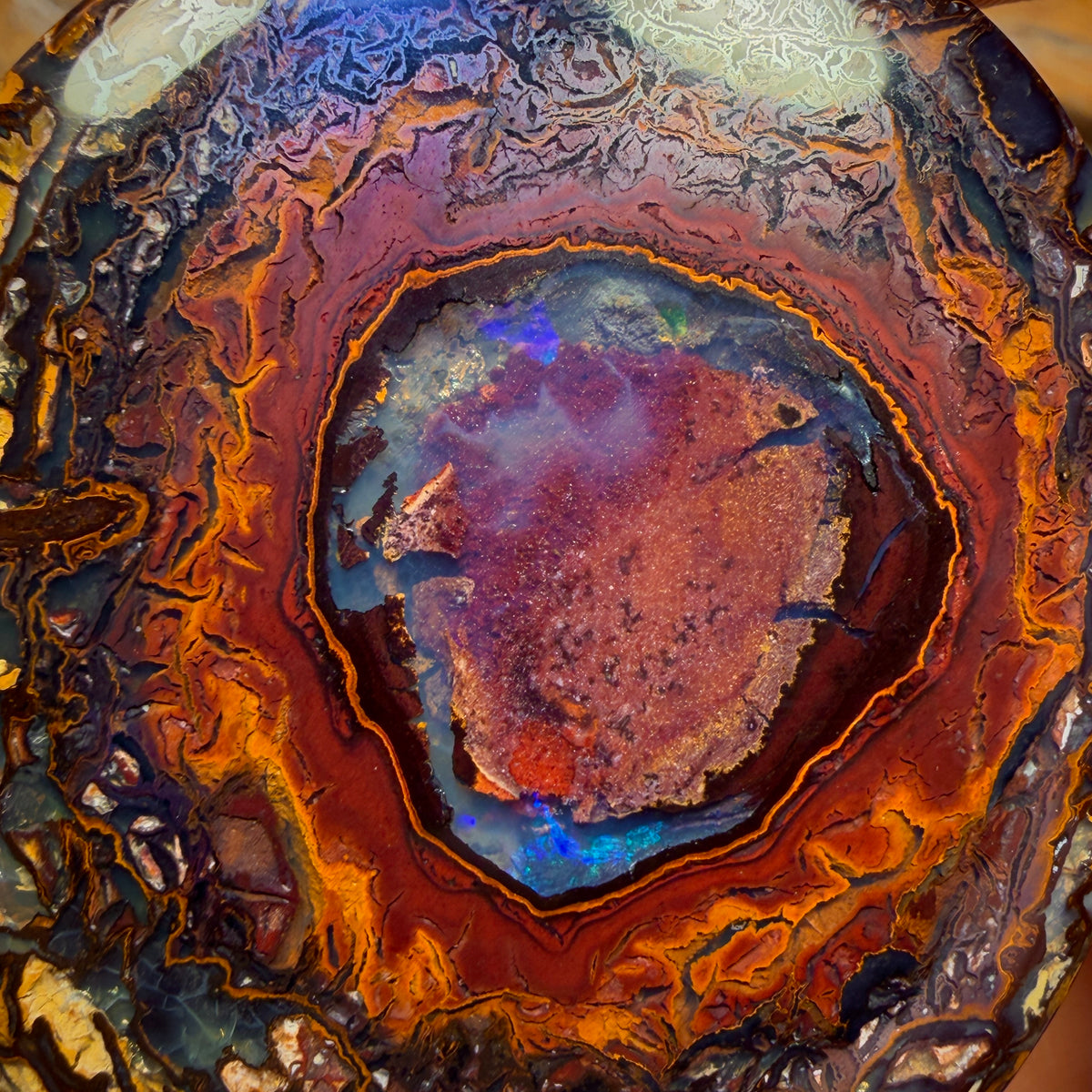 Aren’t you glad you stayed to the end card! 150.7cts - Yowah Nut Tribal / Crystal Centre Opal