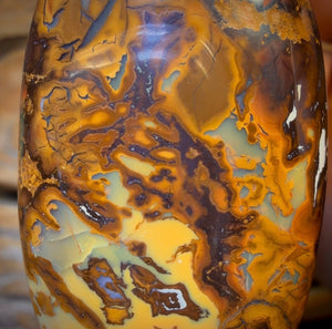 49 x 26mm - Drilled Boulder Opal Pendant w/ Eco Friendly Vegan Cord