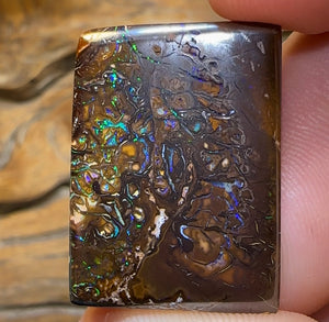 44.1cts - Double Sided Australian Boulder Opal TRIBAL - Opal Whisperers