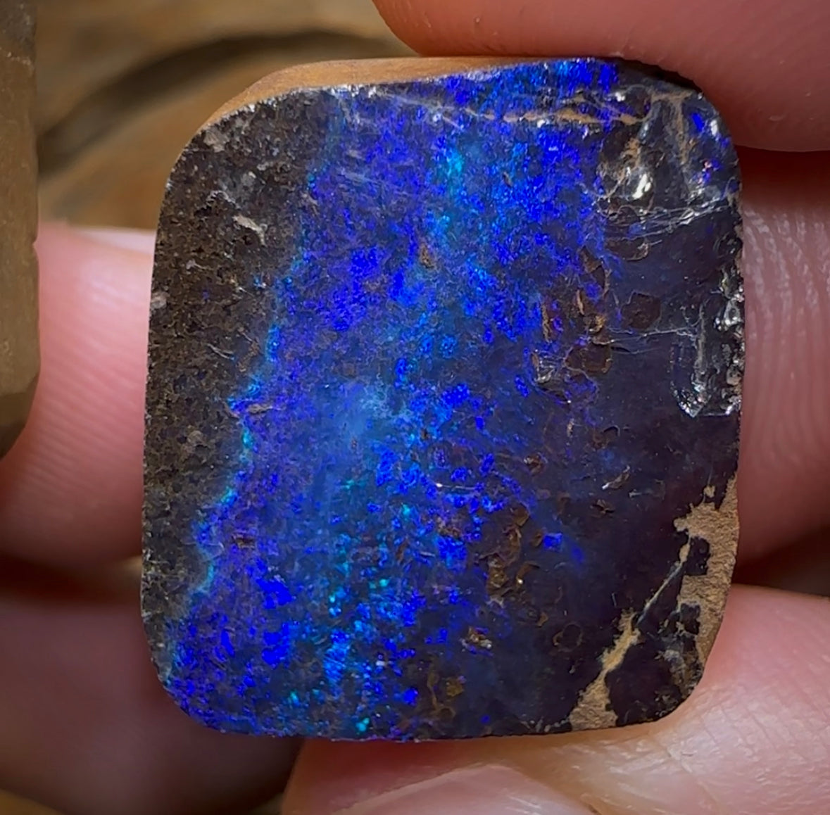 (Template) 69.8cts - Australian Boulder Opal Specimen. Natural Split Pair - Opal Whisperers