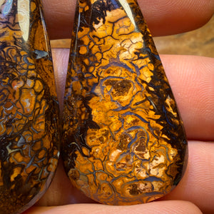 128.4cts - Tribal Queensland Boulder Opal Pair