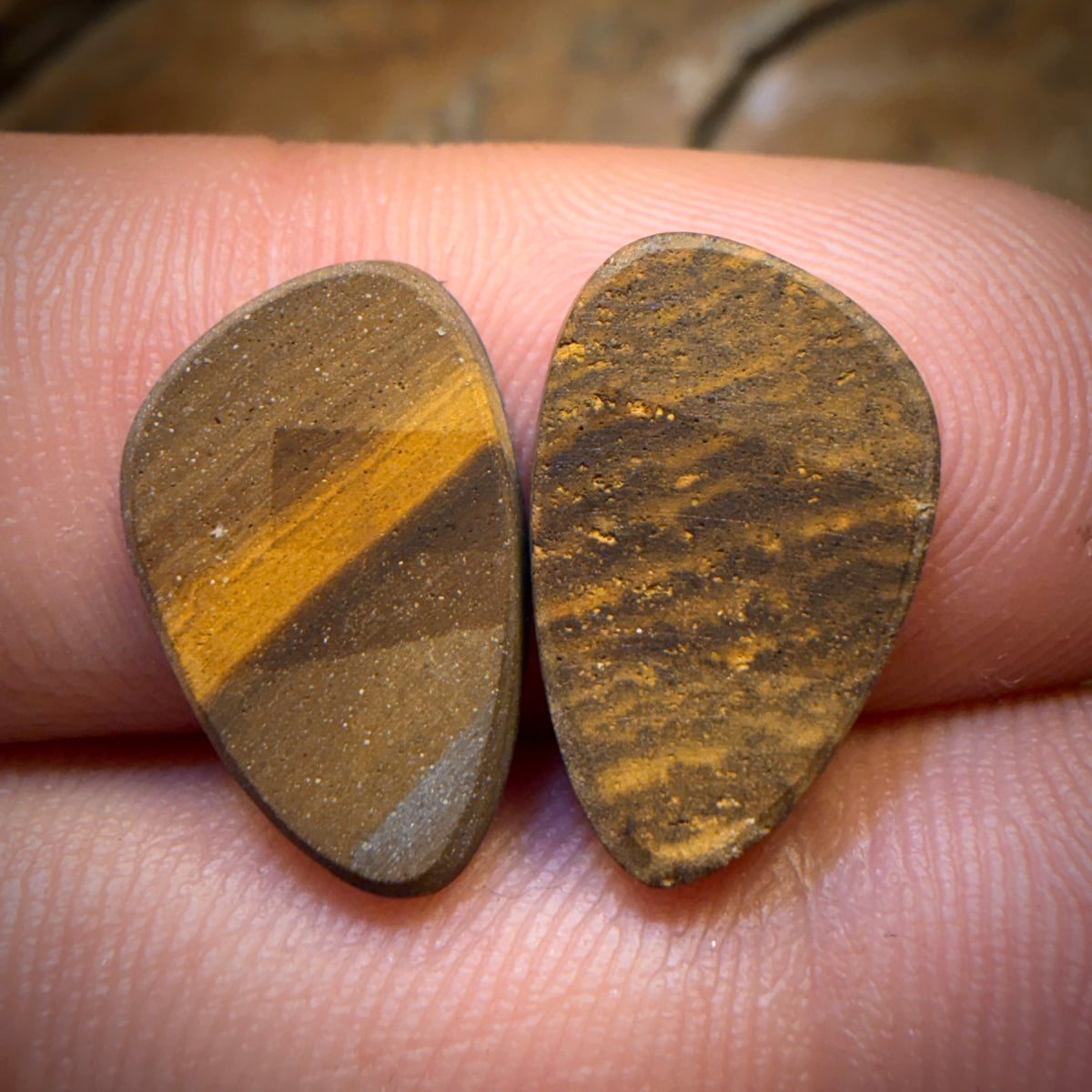 6.2cts - “Tempest” Australian Boulder Opal Doublet Pair