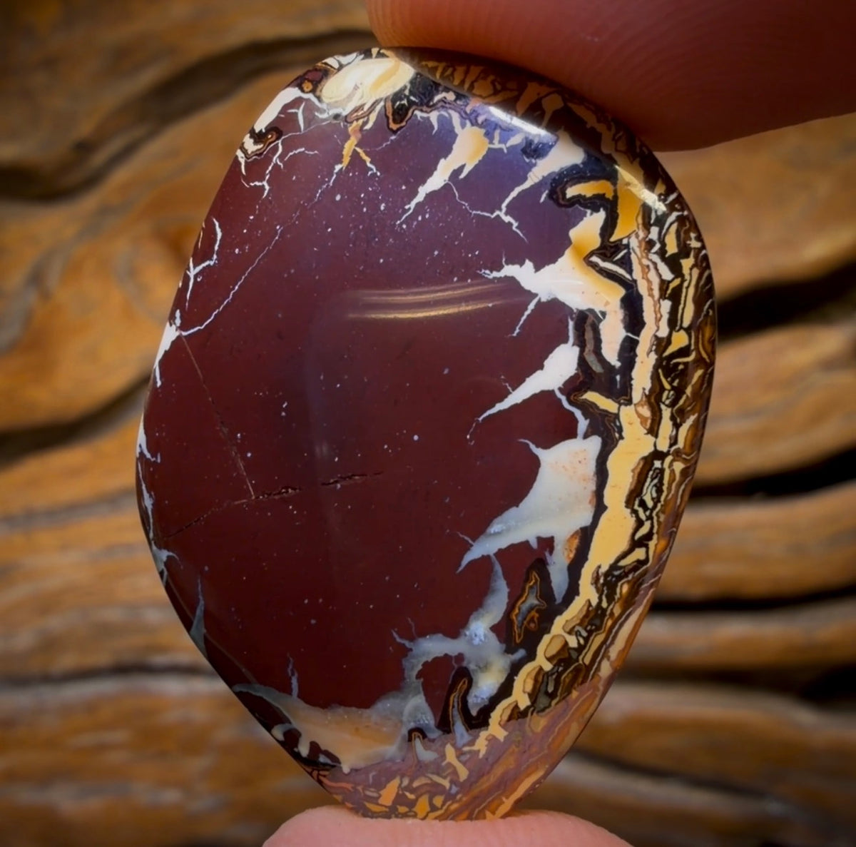 39.3cts - “Birth Of Creation” Tribal Australian Boulder Opal from Koroit