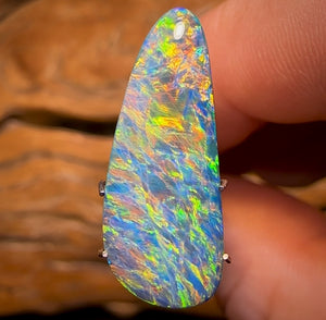 4.9cts - Top Australian Boulder Opal Doublet Full Muti Coloration