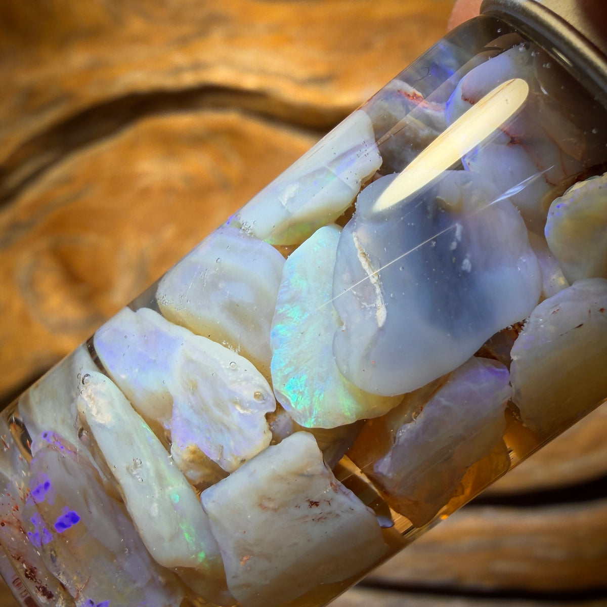 57.9cts - Lightning Ridge Opal Vial