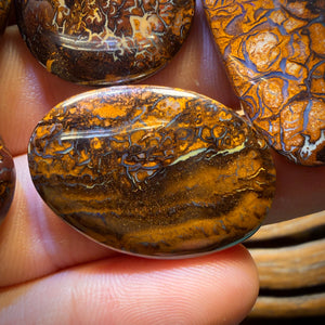 🔒197.8cts - 5x Australian Tribal Boulder Opal’s. Wholesale Dealers Parcel