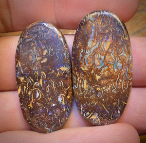 68.1cts - Tribal Queensland Boulder Opal Matching Pair