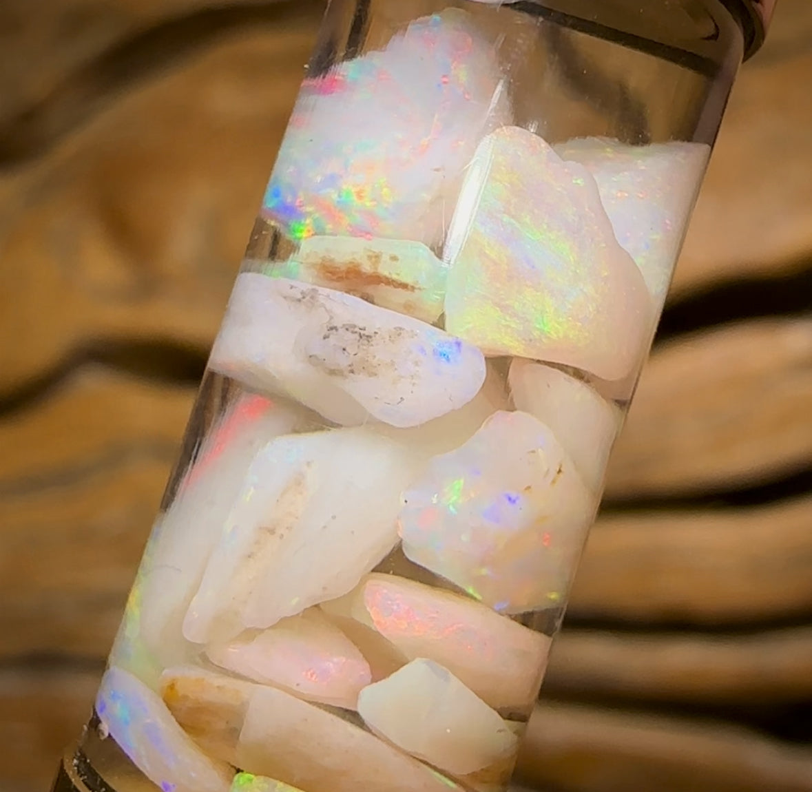 6cts - Top South Australian Opal. Xali’s Time Capsule Pendant