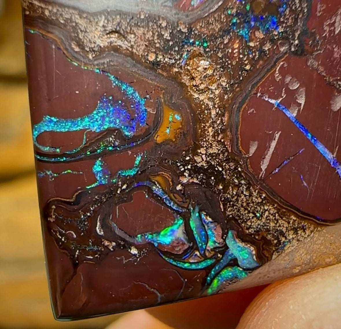 58.9cts - Queensland Boulder Opal Double Sided - Opal Whisperers