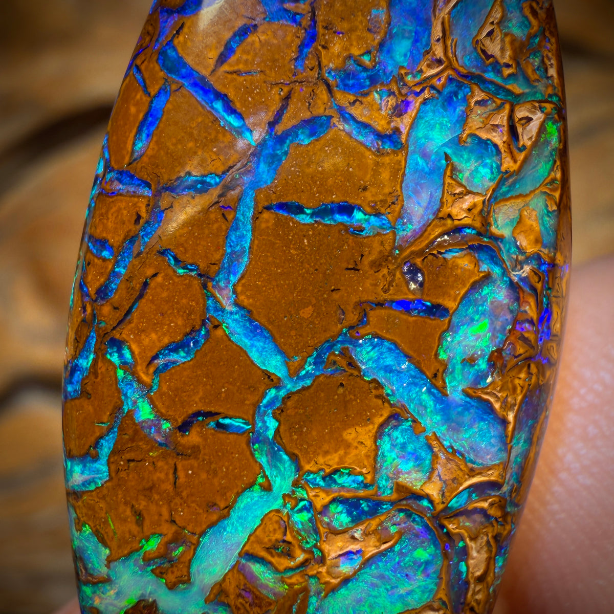 40.4cts - TOP Tan Tribal Australian Boulder Opal from Yowah
