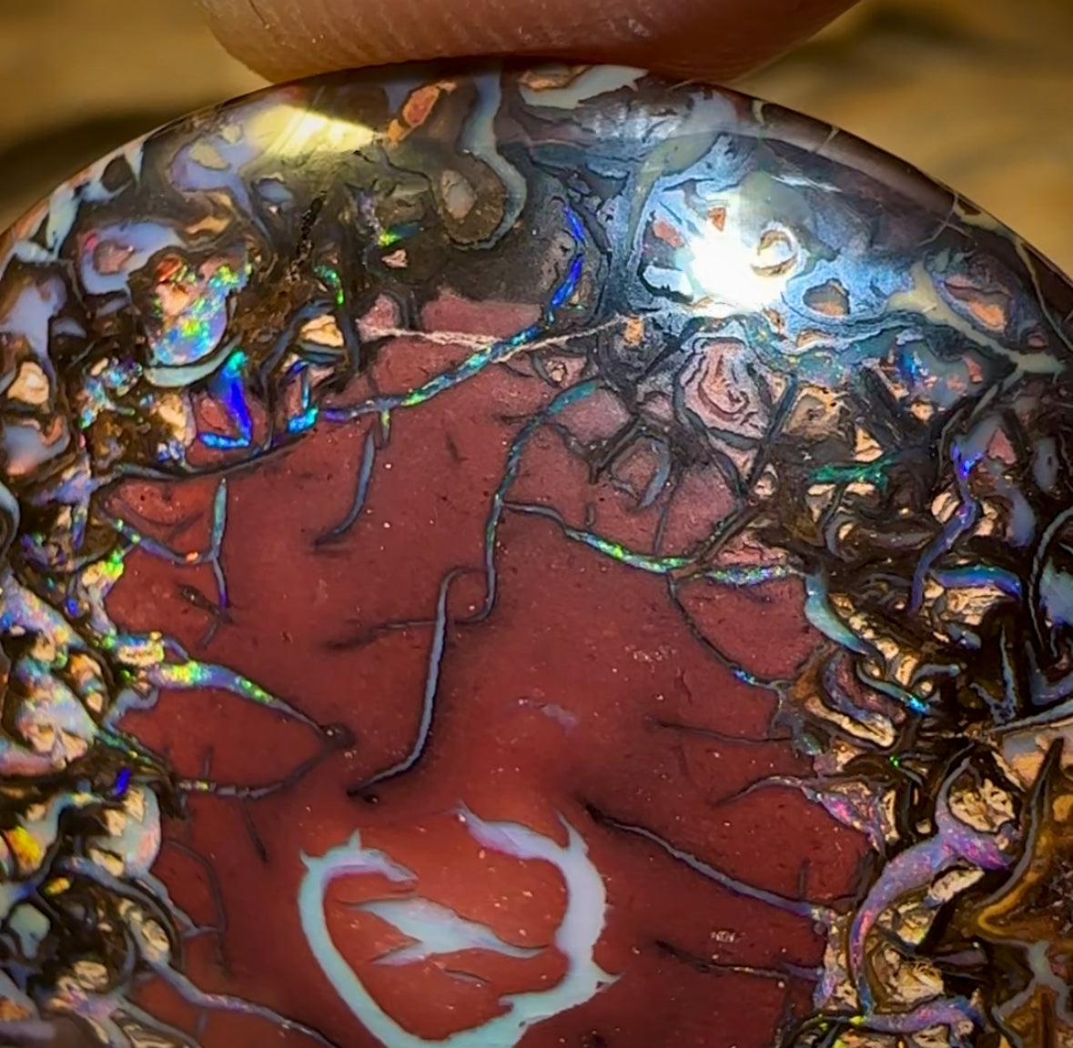 68.9cts - ‘Heart of Opal’ Tribal Australian Boulder Opal