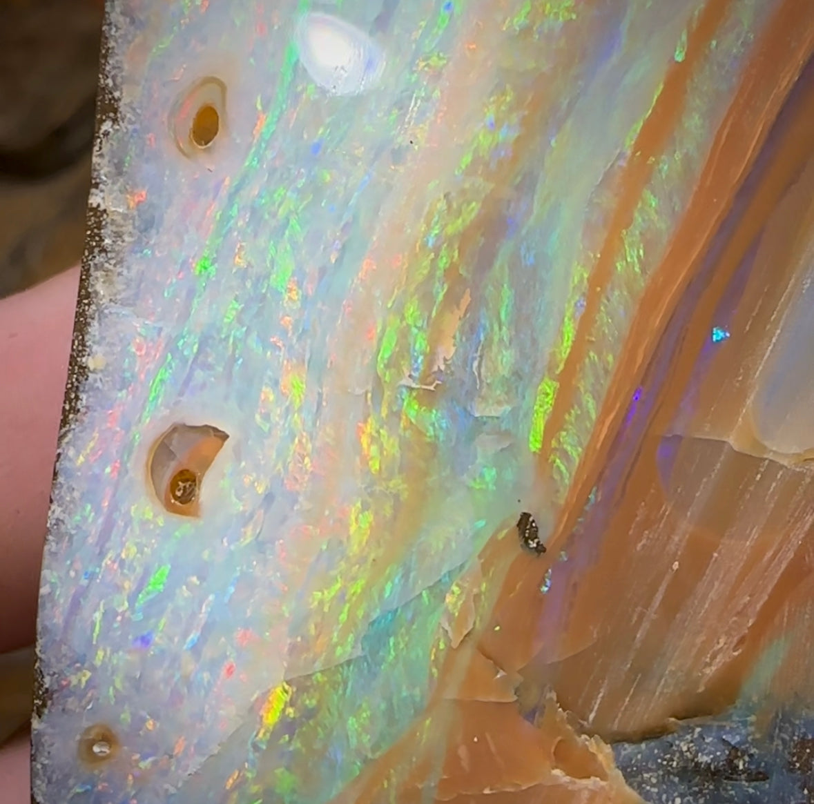 399.2cts - Polished Queensland Boulder Opal “Landscape” Specimen - Opal Whisperers