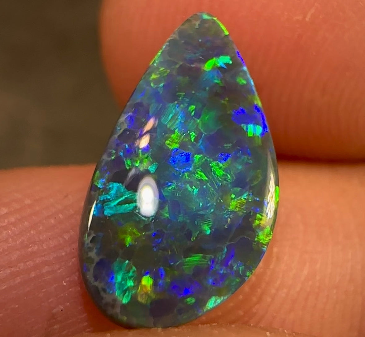2.8cts - Double Sided Lightning Ridge Black Opal Heritage Collection - Opal Whisperers
