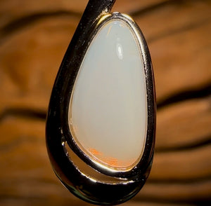 Auction Fall-Through = Your Gain! 🔥 Now More Than 50% Off RRP 🚨   White Sands Spark Sterling Silver - Solid South Australian Crystal Opal Pendant