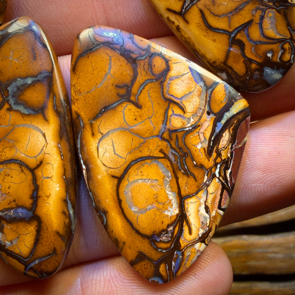 Get TWO FREE Card!113.6cts - Yowah Nut Tribal Family Parcel. Australian Opal